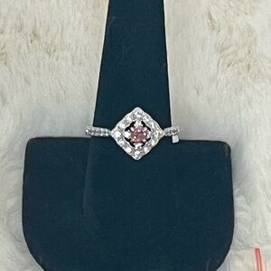 Bomb Party Stunning Silver and Purple Gemstone Ring